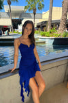 Koi Mini Dress - Cobalt Blue