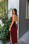 Marzia Maxi Dress - Red Shimmer