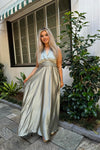 Pandora Multiway Gown - Sage Satin