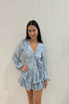 London Playsuit - Baby Blue Print