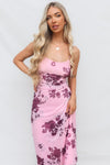 Akira Midi Dress - Pink Floral