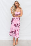 Akira Midi Dress - Pink Floral