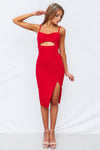 Alyza Midi Dress - Red