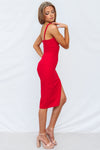 Alyza Midi Dress - Red