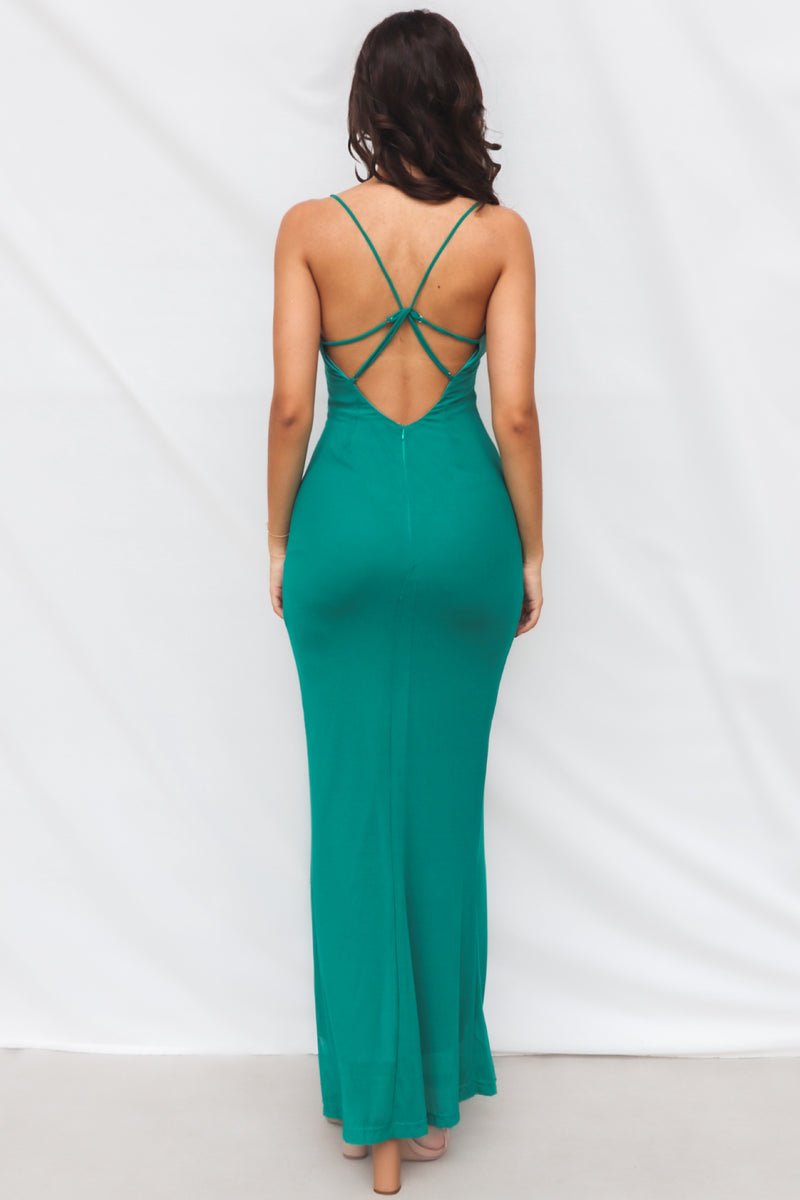 Anita Midi Dress - Green