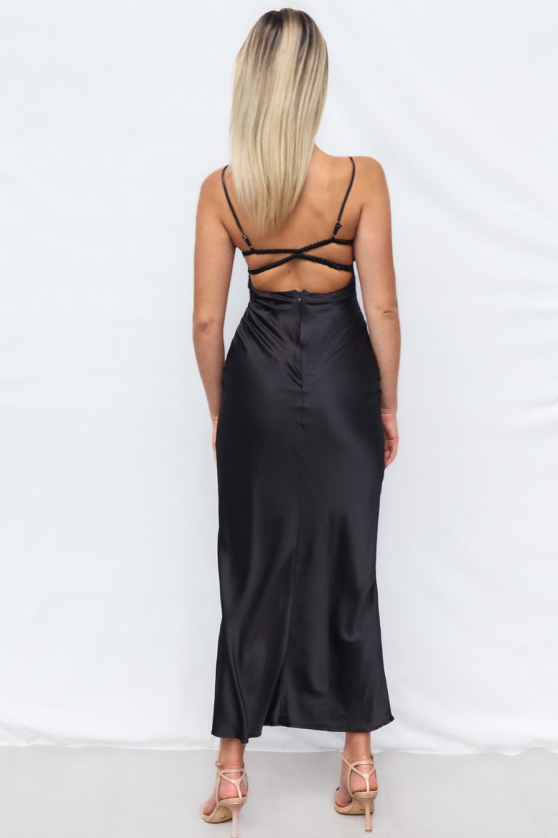 Aniyah Maxi Dress - Black