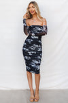 Ariya Midi Dress - Black