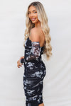 Ariya Midi Dress - Black