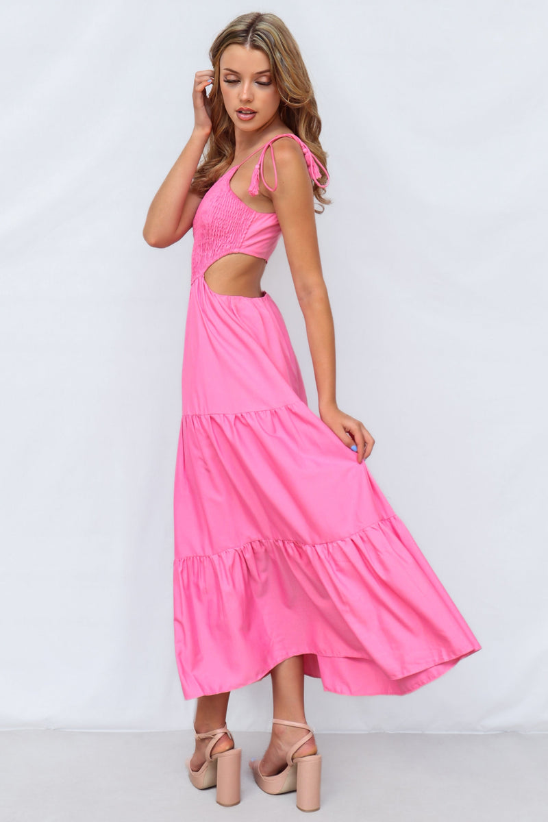 Arli Maxi Dress - Pink