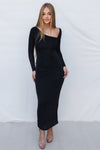 Atonia Maxi Dress - Black Shimmer