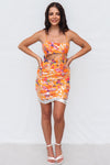 Cardi Mini Dress - Orange