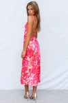 Catherine Midi Dress - Pink Multi