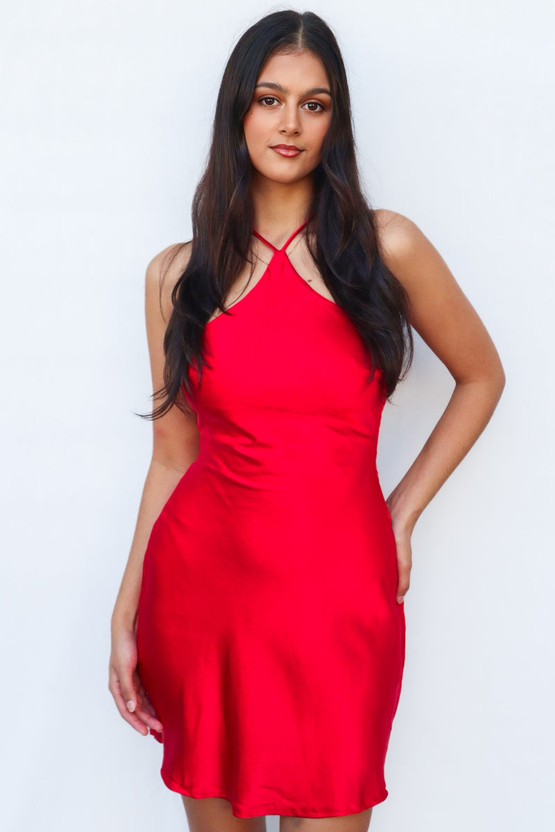 Cheryl Mini Dress - Red