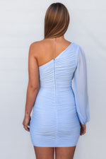 Christina Mini Dress - Baby Blue