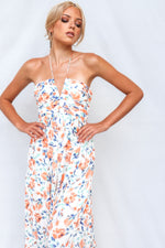 Coral Maxi Dress - Orange Print