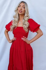 Daiquiri Maxi Dress - Red