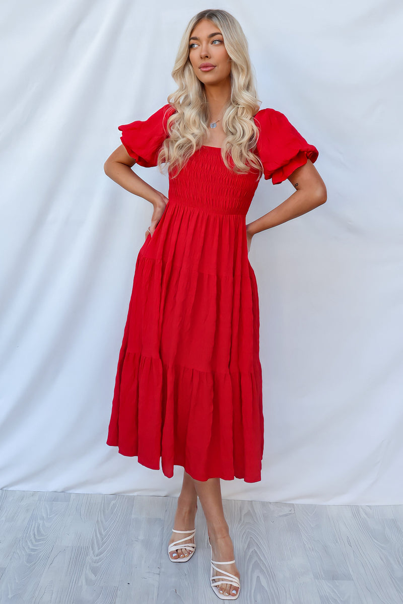 Daiquiri Maxi Dress - Red