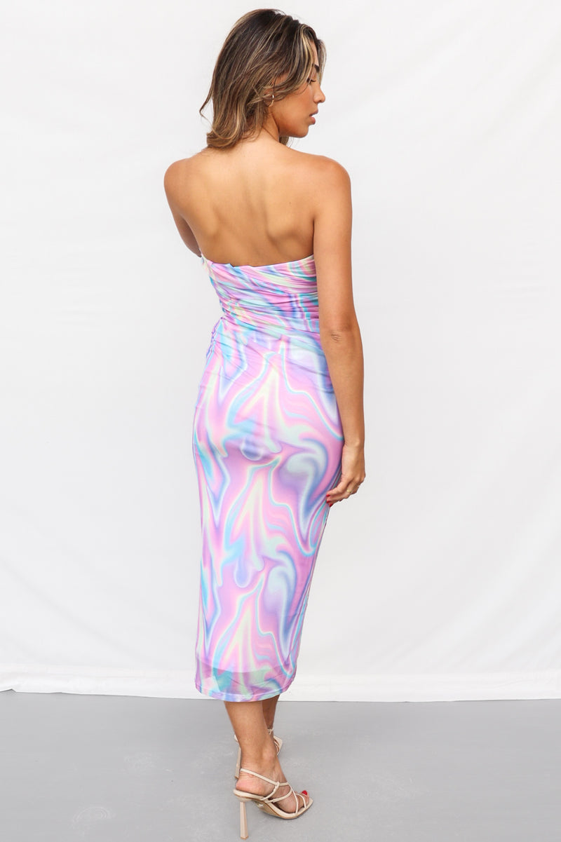 Darcy Midi Dress - Rainbow