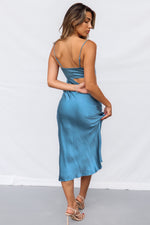 Declan Midi Dress - Blue