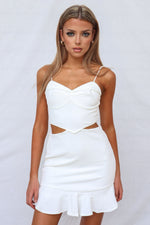 Diamond Mini Dress - White