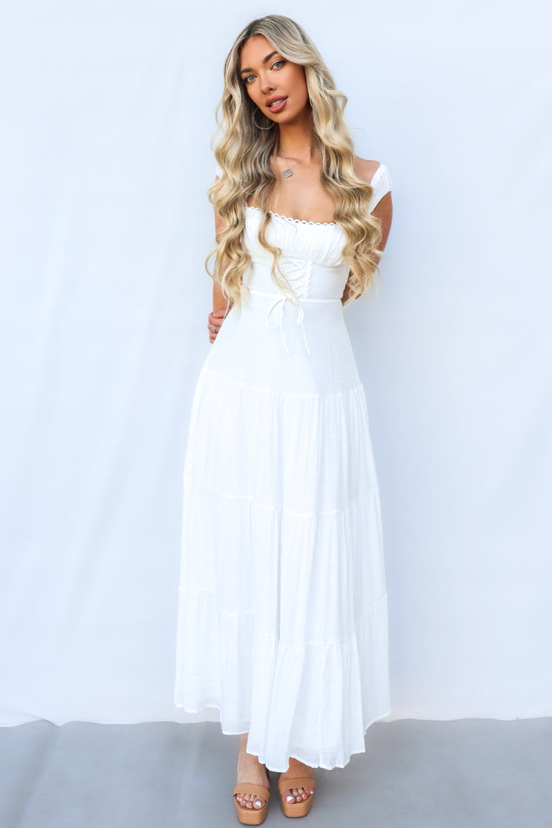 Dovie Maxi Dress - White