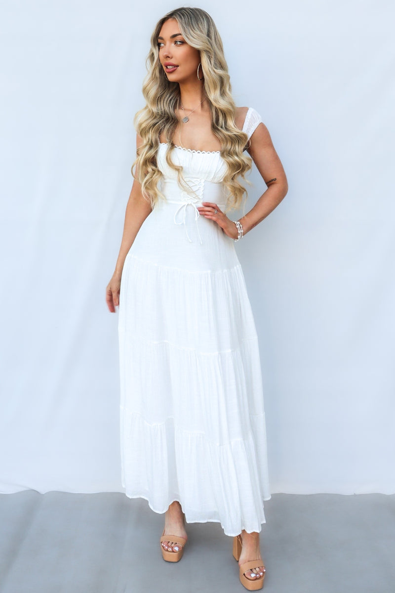 Dovie Maxi Dress - White
