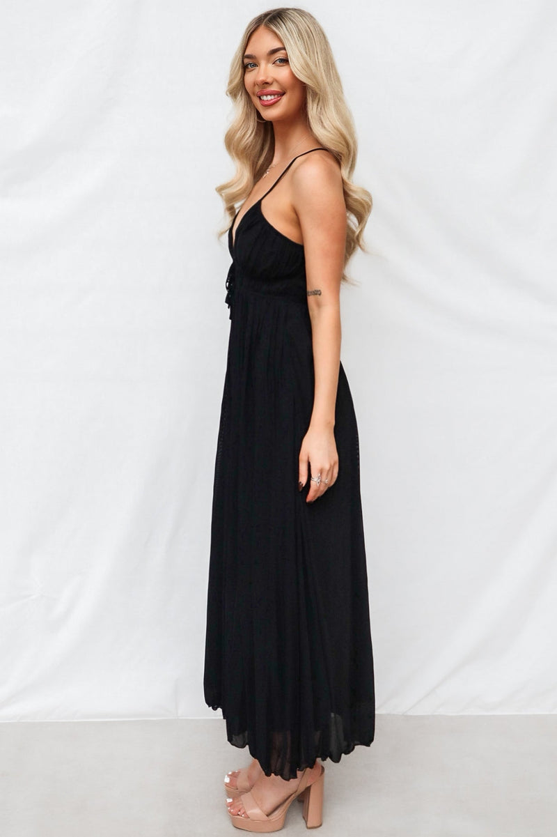 Elisa Midi Dress - Black