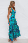 Elleny Maxi Dress - Green Floral