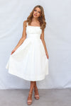 Emiko Midi Dress - White