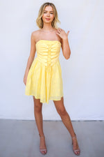 Etta Mini Dress - Yellow