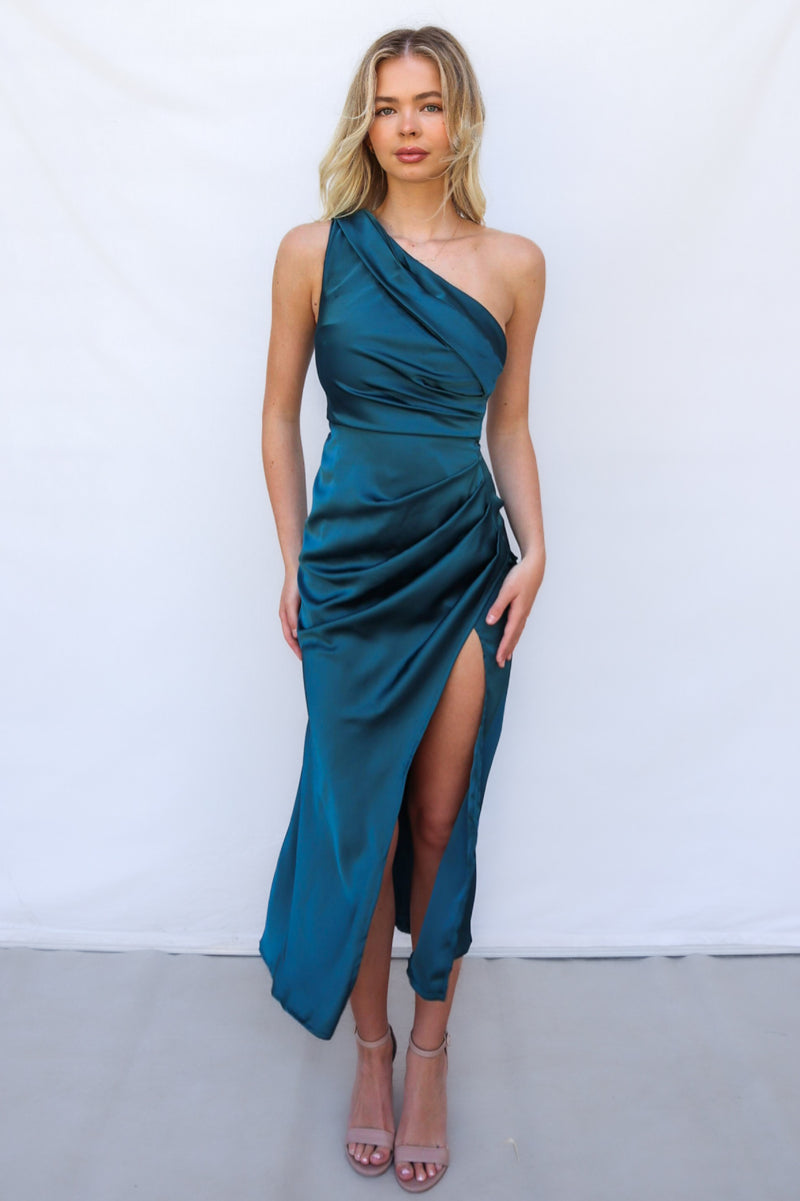 Fatima Midi Dress - Teal