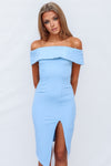 Femme Fatale Dress - Baby Blue