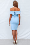 Femme Fatale Dress - Baby Blue