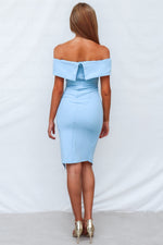 Femme Fatale Dress - Baby Blue