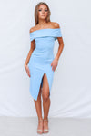 Femme Fatale Dress - Baby Blue