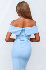 Femme Fatale Dress - Baby Blue