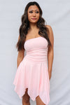 Finnick Mini Dress - Baby Pink