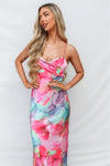 Hattie Maxi Dress - Pink Multi