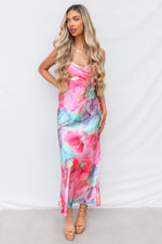 Hattie Maxi Dress - Pink Multi