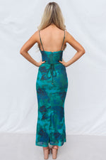 Hawaii Maxi Dress - Green Multi