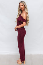 Ivana Maxi Dress - Wine