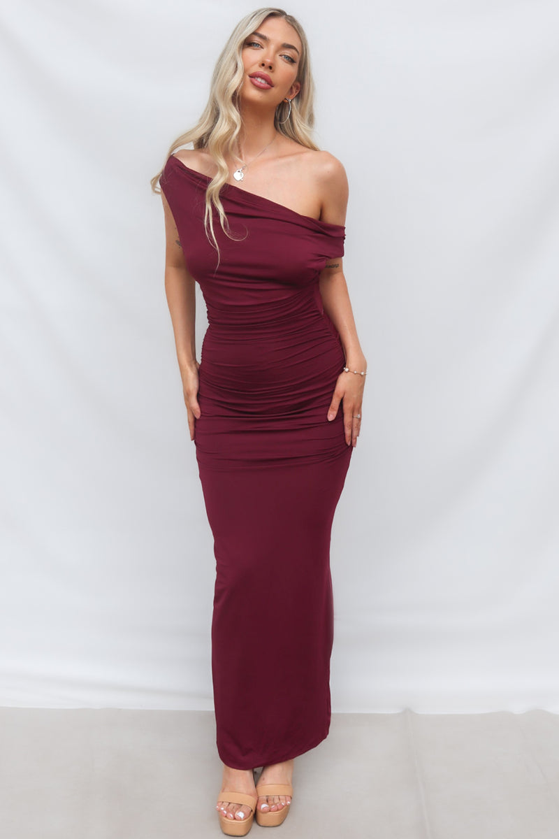 Ivana Maxi Dress - Wine