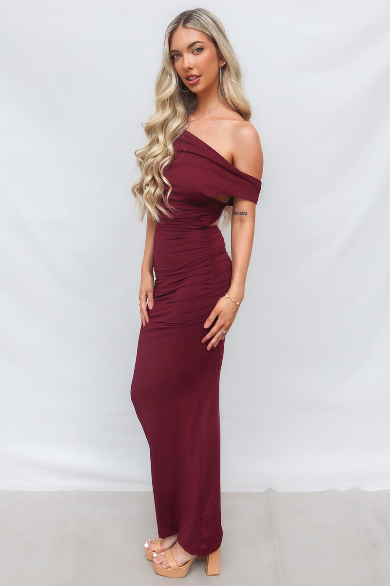 Ivana Maxi Dress - Wine