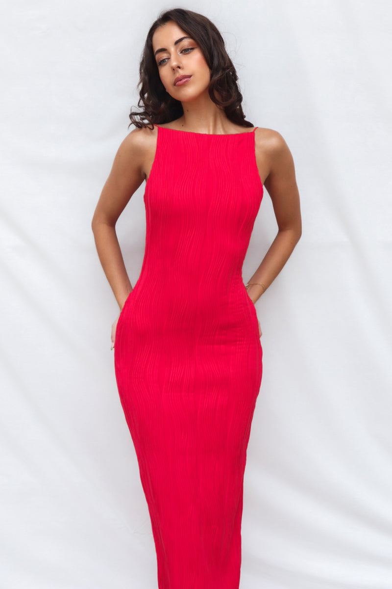 Jill Maxi Dress - Red