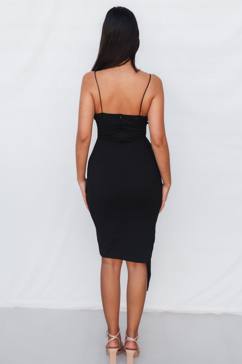 Kylie Bodycon Dress - Black