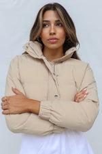 Josette Puffer Jacket - Beige