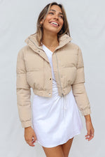 Josette Puffer Jacket - Beige