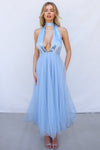 Jovanni Tulle Midi - Blue