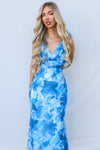 Jovia Maxi Dress - Blue Floral