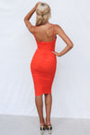 Jubilee Midi Dress - Orange